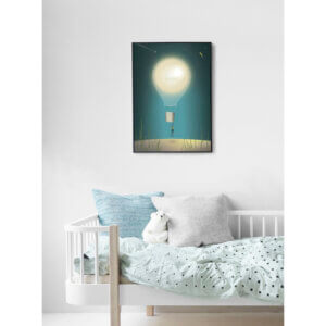 Poster Dreaming, wegdromen, kinderkamer, okika, posters, A5