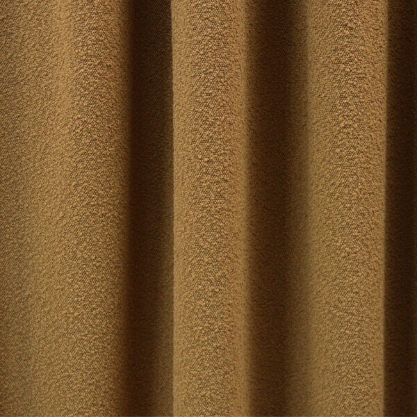 gordijnen, gordijn kopen, Bouclé, warme gordijnen, akoestiek, gordijnstof, geel, oker, warm, goud, goudgeel