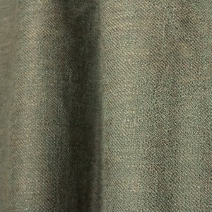 Grijs/groen Chateau Mix gordijn details van de gemeleerde garens die zorgen voor een mooi effect