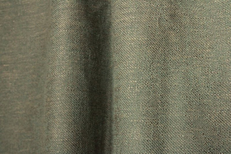 Grijs/groen Chateau Mix gordijn details van de gemeleerde garens die zorgen voor een mooi effect