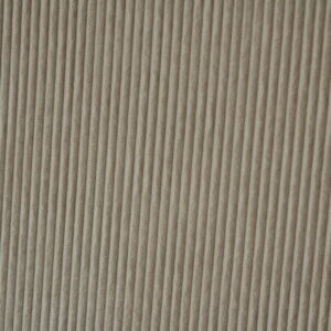 Detail van het crèmekleurige Corduroy gordijn, toont de fijne ribbels en hoogwaardige afwerking van de stof.