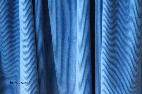 Gordijnen corduroy kobalt blauw