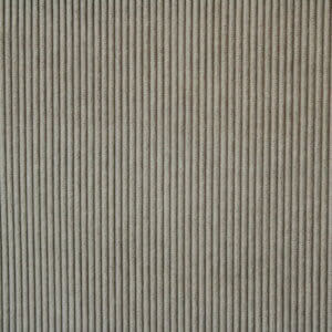 Detail van het parelgrijze Corduroy gordijn, jc2400 van okika. Toont de subtiele ribbelstructuur.
