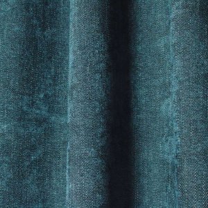 petrolkleurig Imperial gordijn, stijlvol vallend, ideaal voor een verfijnd en modern interieur.