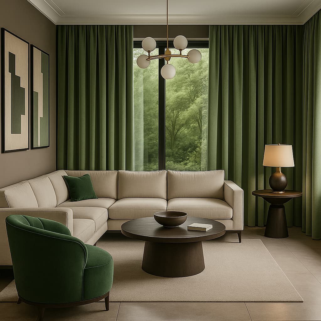 Gordijnen premium fluweel zeegroen - Afbeelding 4