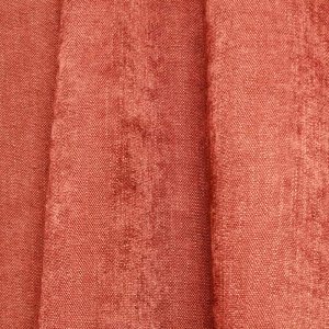 sfeer foto van terrakleurige gordijnen uit de Imperial-collectie in een plooi zodat je een idee krijgt van de gordijnen met deze stof