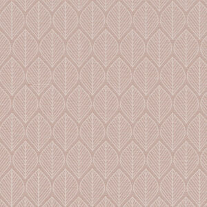 "Linnen gordijn met een Scandinavische blaadjesprint in roze glitter, perfect voor het creëren van een speelse en moderne sfeer in uw interieur.
