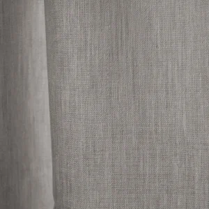 stofdetails van ivoorkleurige Zen Weave gordijnen, ideaal voor een rustgevend en fris interieur.