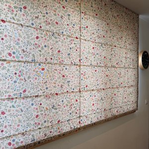 Vouwgordijn sprankel bloemen