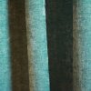 velours gordijnen, okika, krijt effect in de stof, chenille achtige stuctuur, mooie turquoise kleur. sfeerafbeelding gordijnen