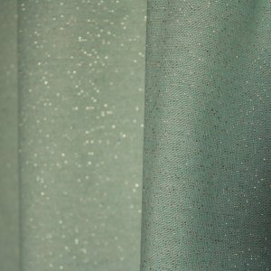 Patroon van lichtblauwe glitter gordijnen BB2444