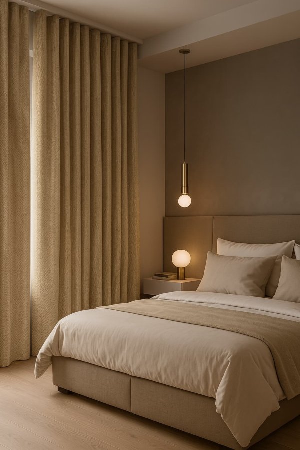 Gordijnen blur shade beige - Afbeelding 3