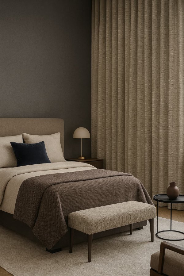 Gordijnen blur shade taupe - Afbeelding 3