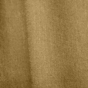 Stofdetailsvan goudgele gordijnen Elegance collectie JC2555 Okika, semi lichtdoorlatende linnen look gordijnen