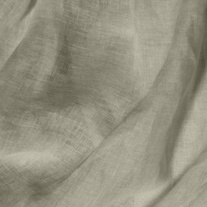 Close-up van ivoorkleurige inbetween gordijnen van 100% linnen uit de Maison-collectie, met zichtbare natuurlijke weving in de stof