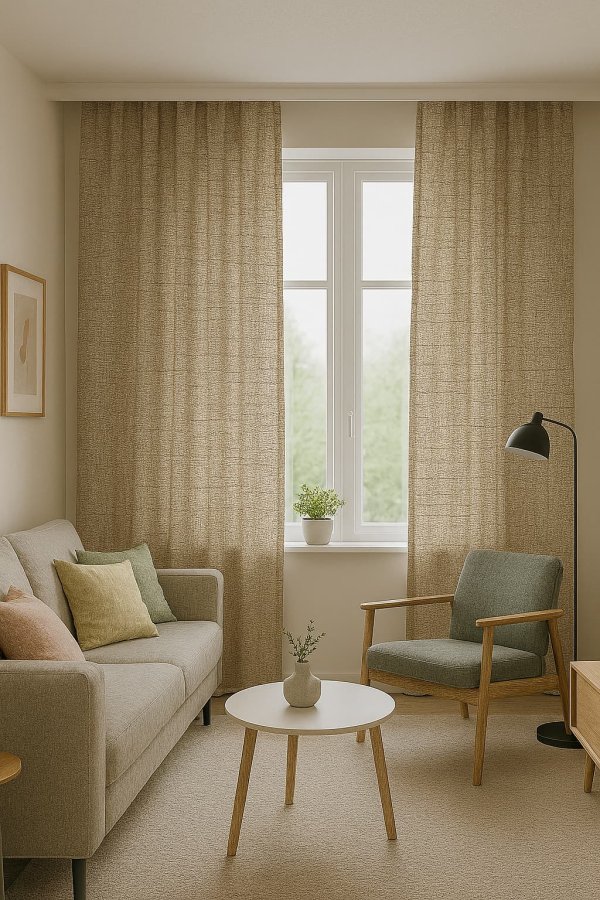 Gordijnen saphira soft taupe - Afbeelding 4