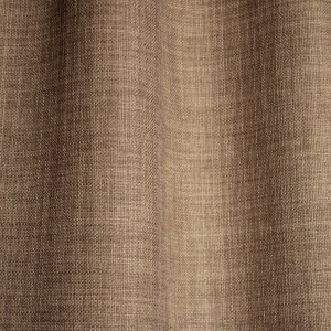 Detailfoto van de stof van taupe gordijnen uit de Florain collectie (JC2517) van Okika, kleur vast stof