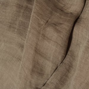 Vouwgordijnen linnen maison taupe