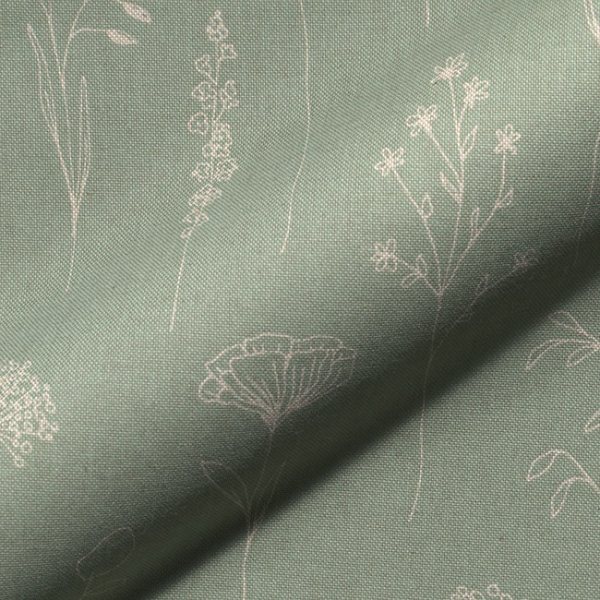 Stof blossom flora groen