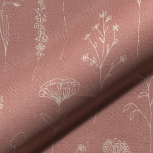 Stof blossom flora roze