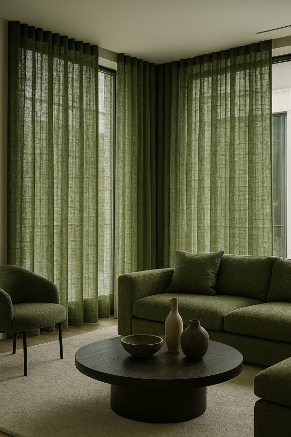 Gordijnen elegance groen - Afbeelding 5