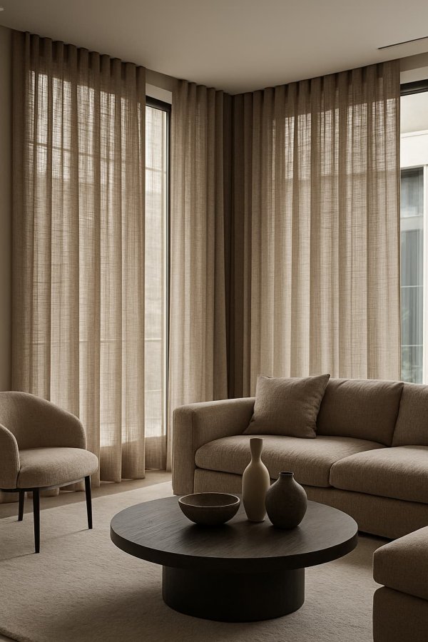 Gordijnen elegance soft taupe - Afbeelding 5