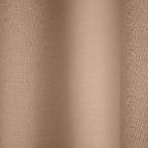 Stofdetails van beige gordijnen uit de Saphira-collectie van Okika.