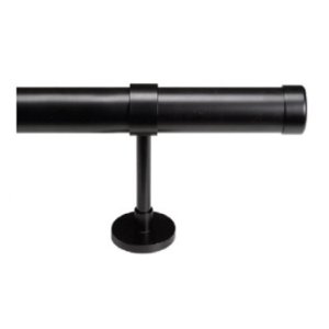 Gordijnroede topo zwart 40mm per 0,5 meter