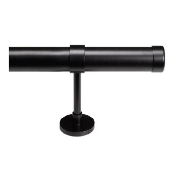 Gordijnroede topo zwart 40mm per 0,5 meter