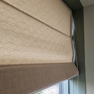 Vouwgordijn zacht retro crème