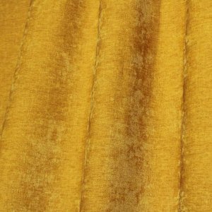 Gordijnen chenille krijt geel