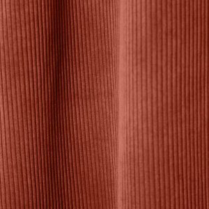 Gordijnen ribstof roodbruin