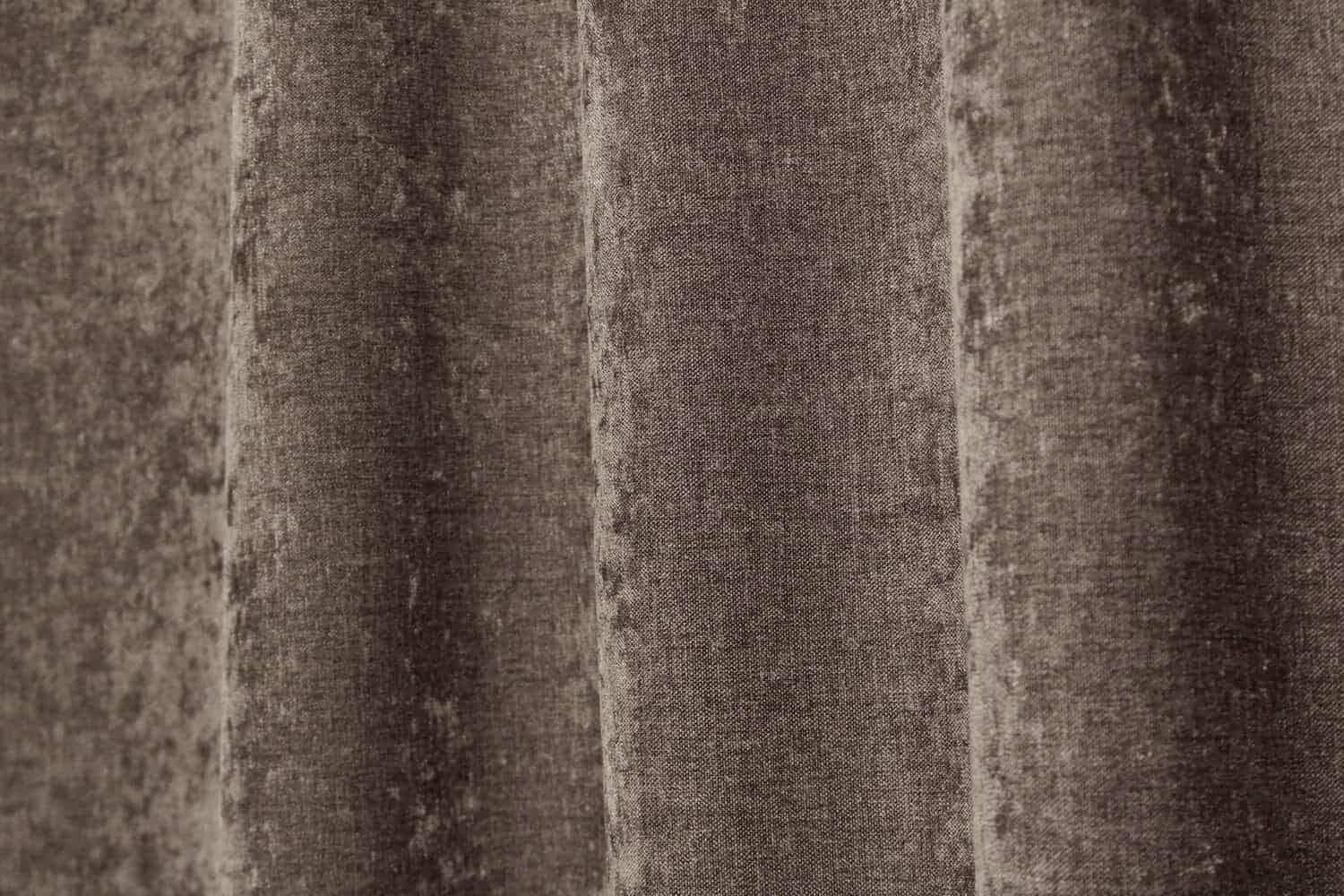 Gordijnen chenille krijt taupe