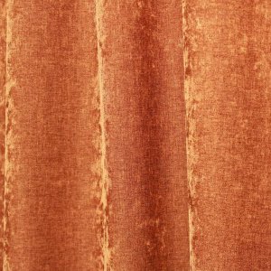 Gordijnen chenille krijt terra