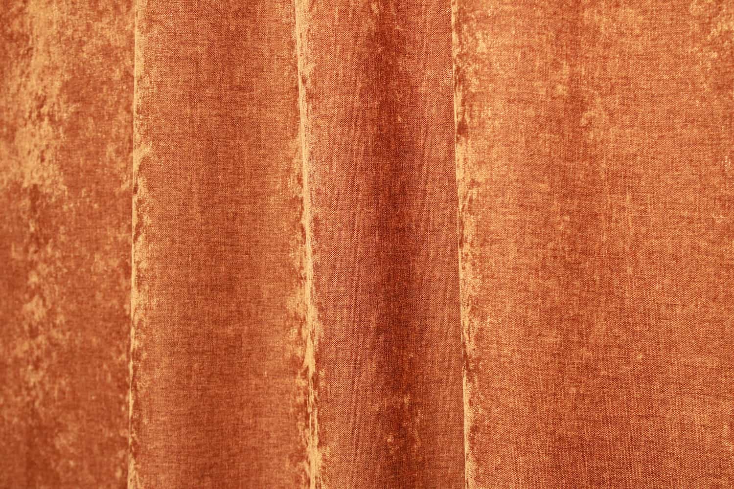 Gordijnen chenille krijt terra