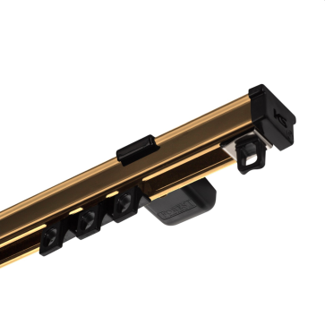 Gordijnrails KS goud per 0,5m