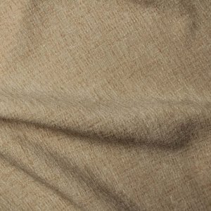 Crème teddy chenille gordijnen uit de teddy chenille collectie, stofstructuur van dichtbij met zichtbare zachte stof en een volle weving