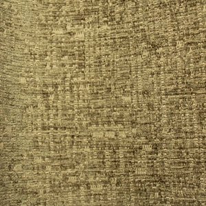 Groene teddy chenille gordijnen met zachte stofstructuur in plooien, detail van het stofpatroon