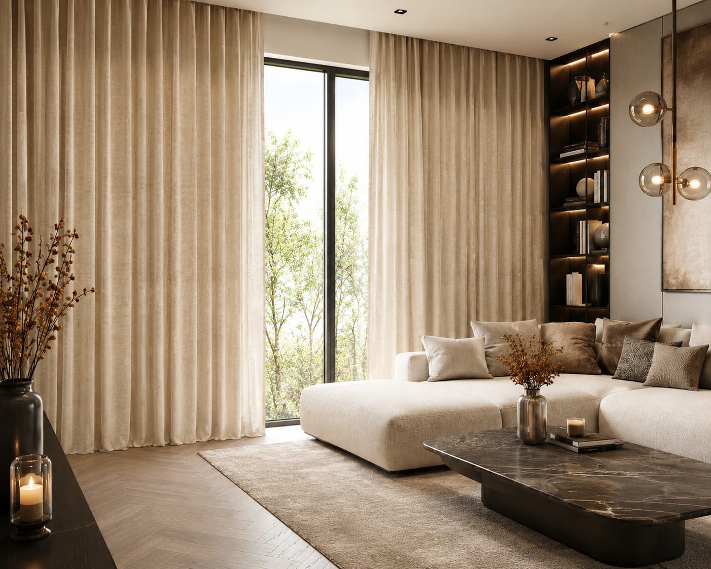 Gordijnen imperial beige - Afbeelding 3