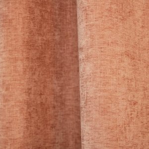 Gordijnen chenille velvet licht roze