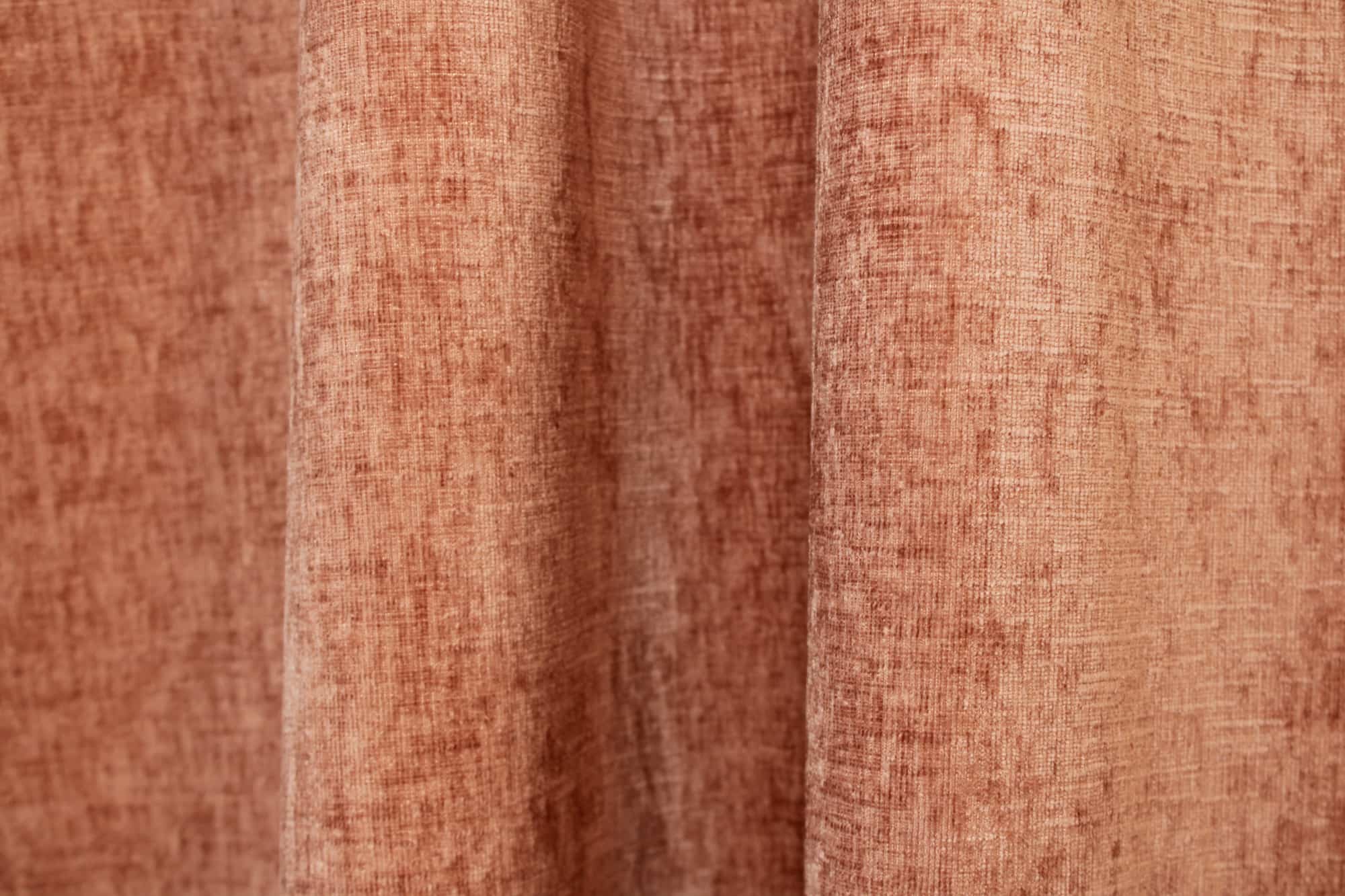 Gordijnen chenille velvet roze