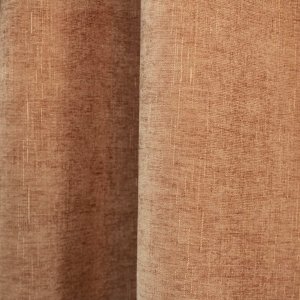 Gordijnen chenille velvet soft taupe