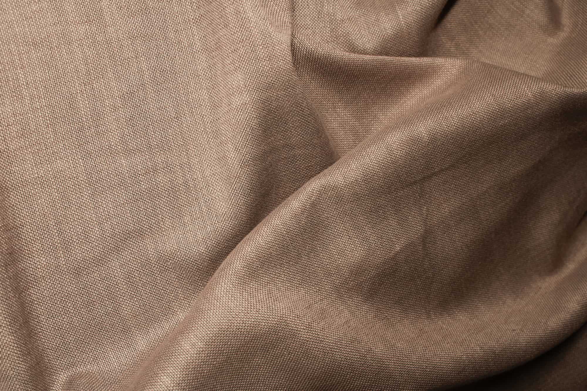 Vouwgordijnen linoire taupe