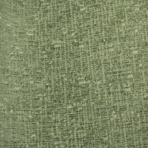 Stofpatroon van zachtgroene teddy chenille gordijnen van Okika, gefotografeerd in de plooi met zachte teddy achtige stof goed in beeld