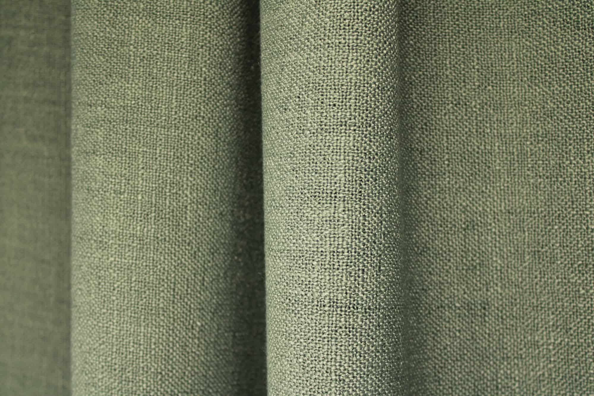 Gordijnen boucloir zeegroen