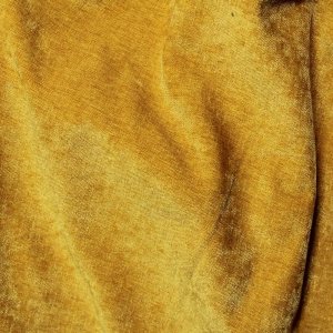 Vouwgordijn chenille krijt geel