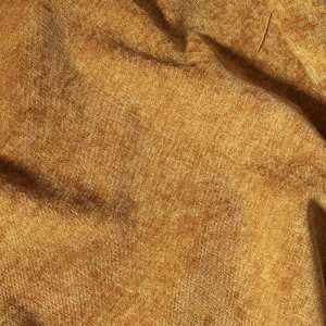 Vouwgordijn chenille krijt goudgeel