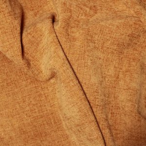 Vouwgordijn teddy chenille okergeel