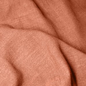 strofstructuur van deze roest kleurige gordijnen uit de elegance collectie, linnenlook stof, oranje gordijnen op maat