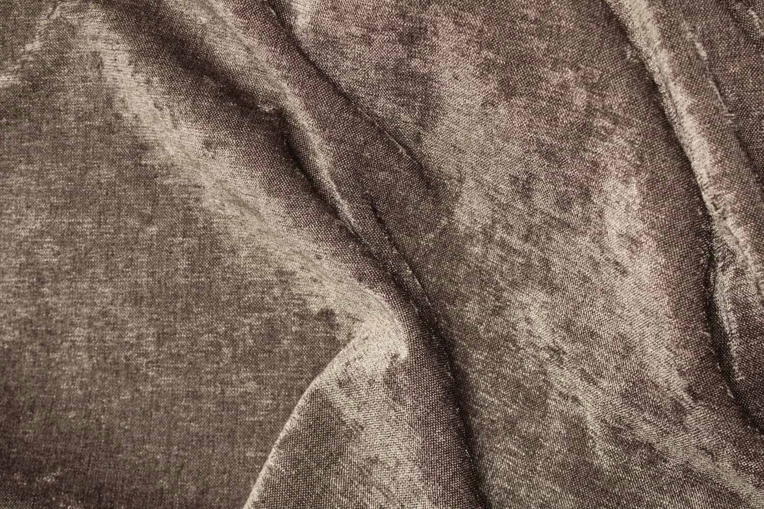 Vouwgordijn chenille krijt taupe